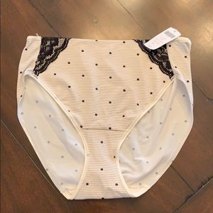 VANISHING TUMMY WITH LACE HIGH LEG BRIEF